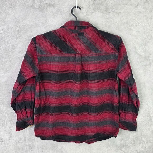 Mens Legendary Whitetails Red & Black Plaid Flannel Shirt Button Up Long Size L - Picture 5 of 8